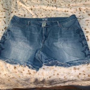 Denim shorts
